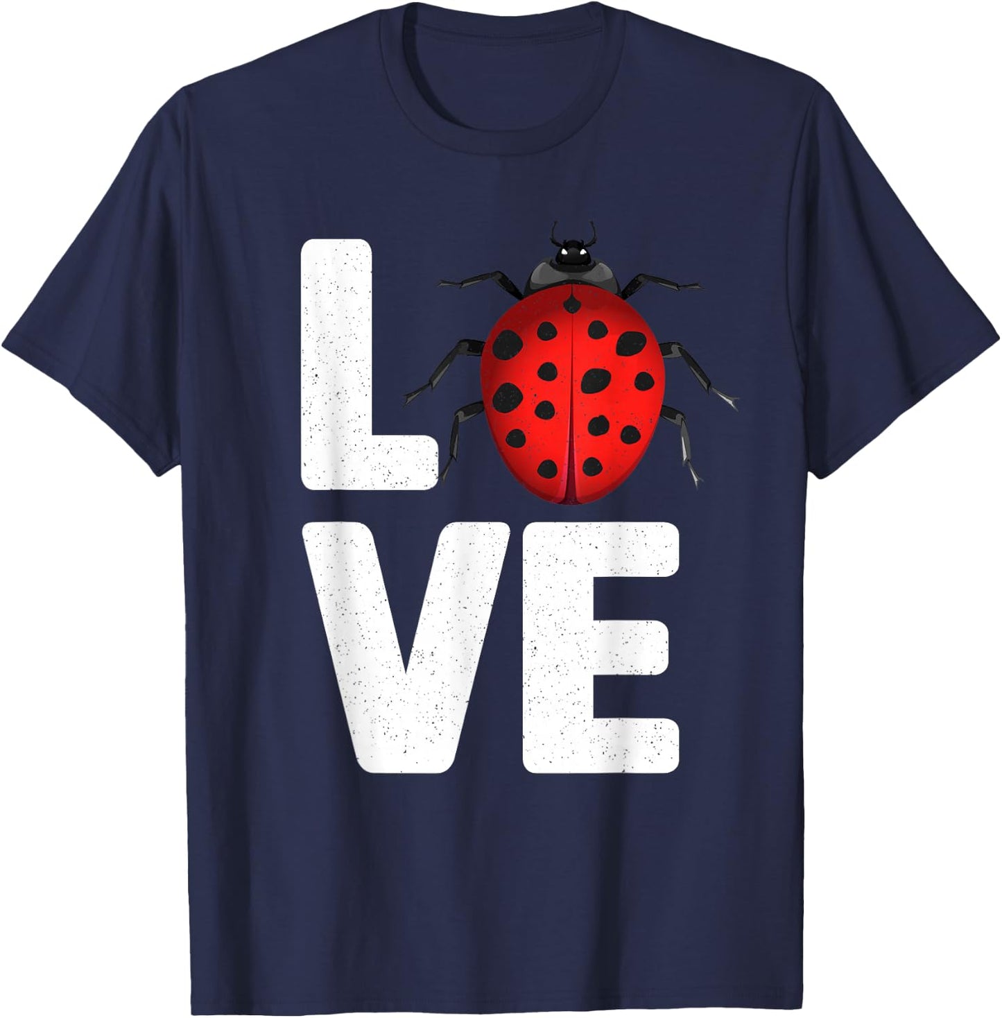 Cute Ladybug Art Women Kids Insect Bug Ladybug Lover T-Shirt - T-Shirt | Navy