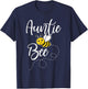 Auntie Of The Bee Day Girl Hive Family Matching Birthday T-Shirt - T-Shirt | Navy