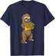 French Horn Spieler Kinder Faultier Big Band Musik French Horn T-Shirt - T-Shirt | Navy