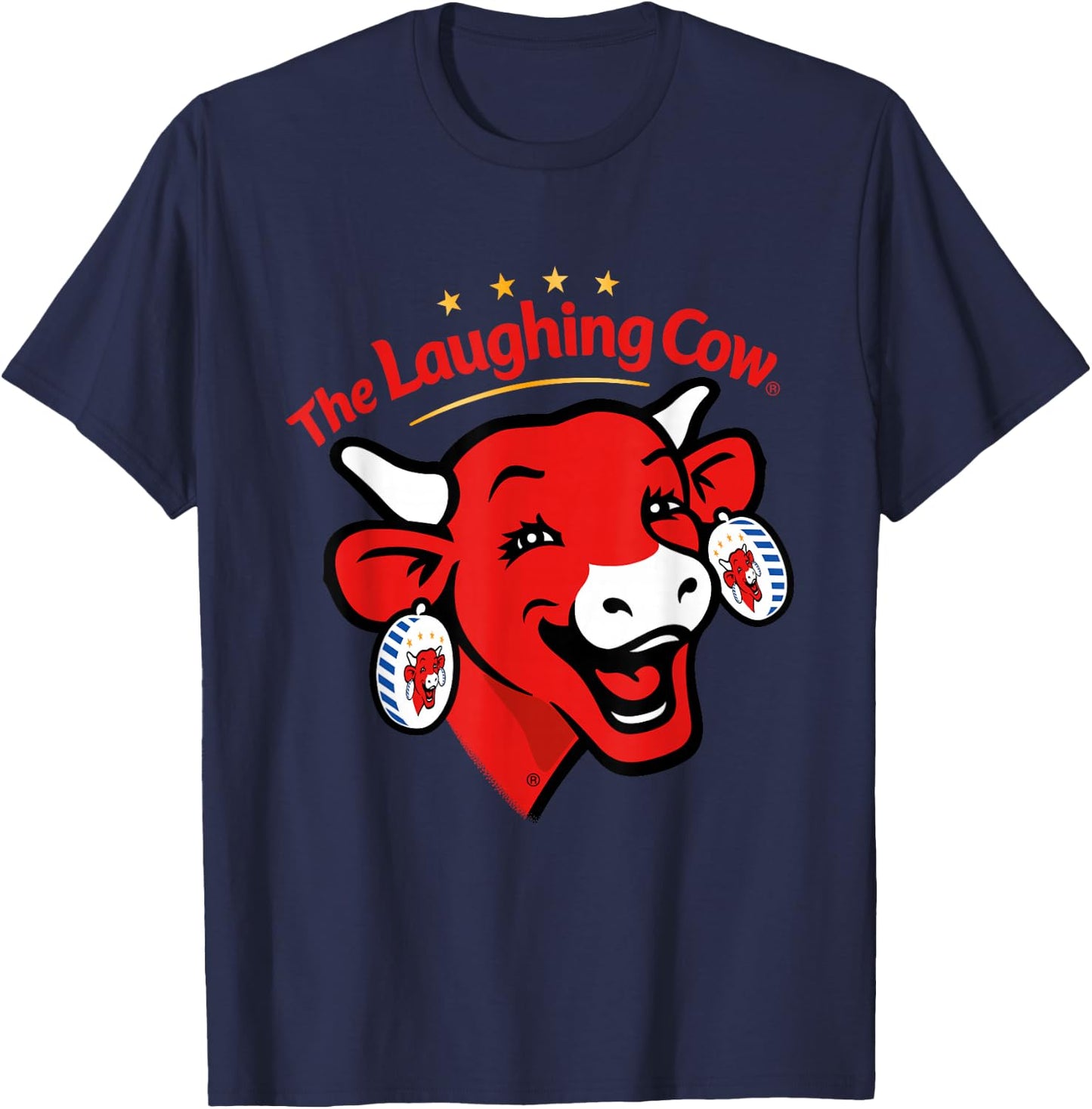The Laughing Cow Contemporary Logo T-Shirt - T-Shirt | Navy