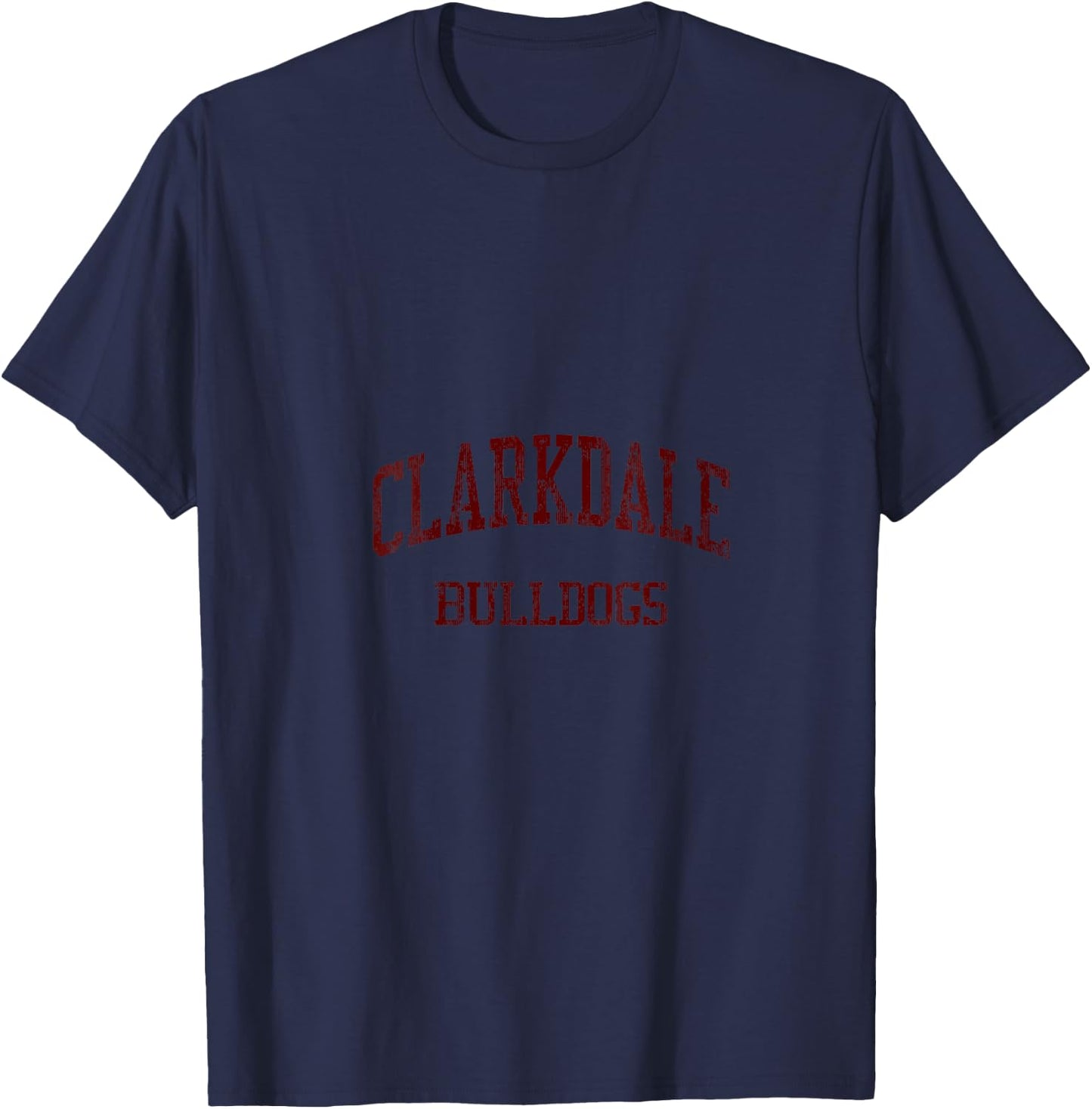 Clarkdale High School HS Meridian MS Vintage Sports V-Neck T-Shirt - T-Shirt | Navy