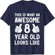 Kids This Is What An Awesome 8 Year Old Looks Like 8th Birthday T-Shirt - T-Shirt | Navy