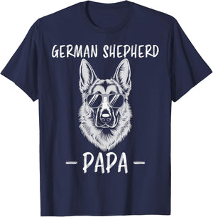 German Shepherd Dad Funny German Shepherd T-Shirt - T-Shirt | Navy