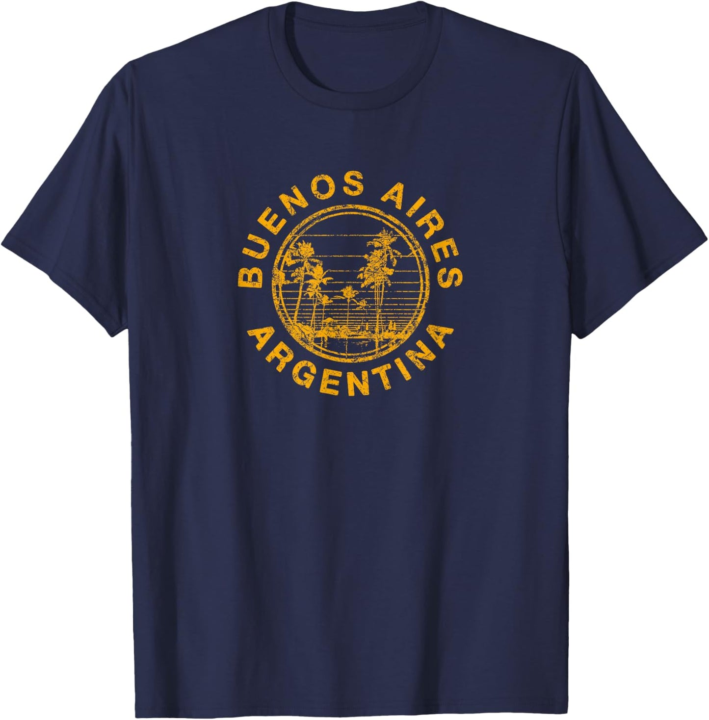 Argentina Vintage Travel Buenos Aires Retro T-Shirt - T-Shirt | Navy