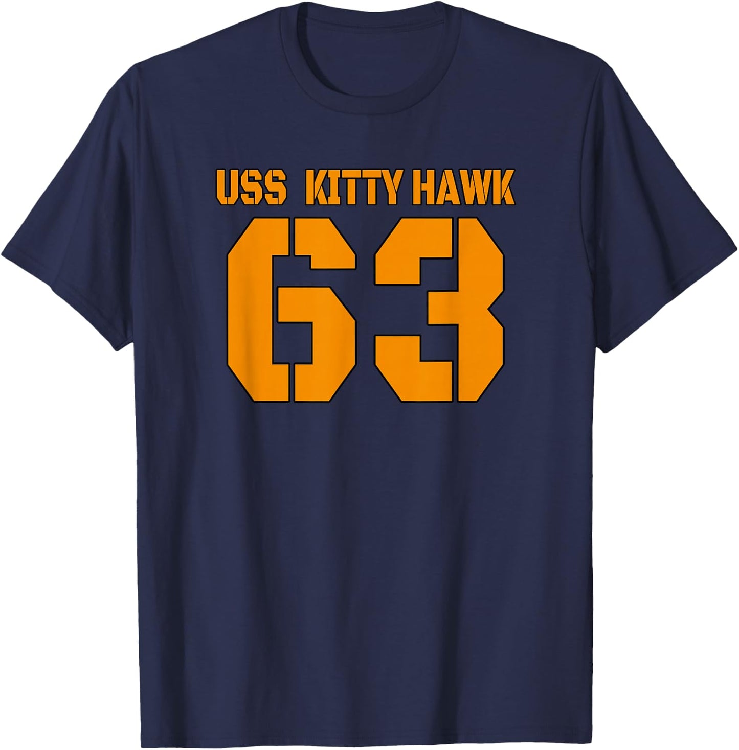 Aircraft Carrier Kitty Hawk CV-63 CVA-63 Warship Veteran Day T-Shirt - T-Shirt | Navy