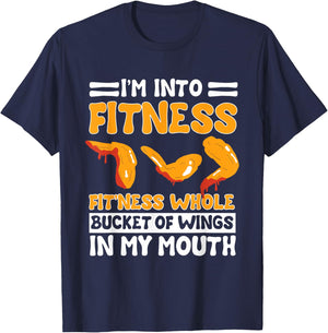 Chicken Wings Lover Fried Fast Food Buffalo Funny Foodie T-Shirt - T-Shirt | Navy