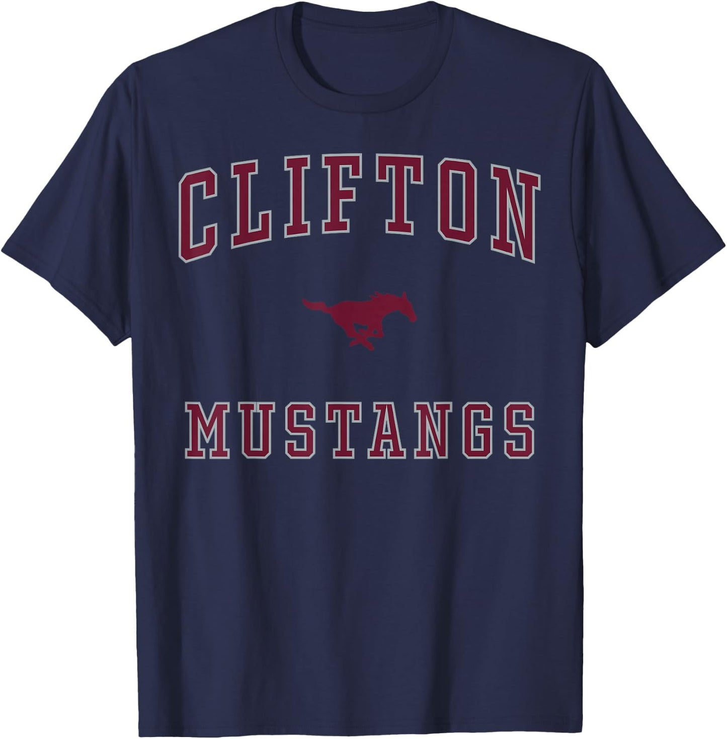 Clifton High School Mustangs T-Shirt - T-Shirt | Navy