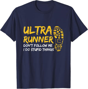 Ultra Marathon Design for a Ultra Marathon Runner T-Shirt - T-Shirt | Navy