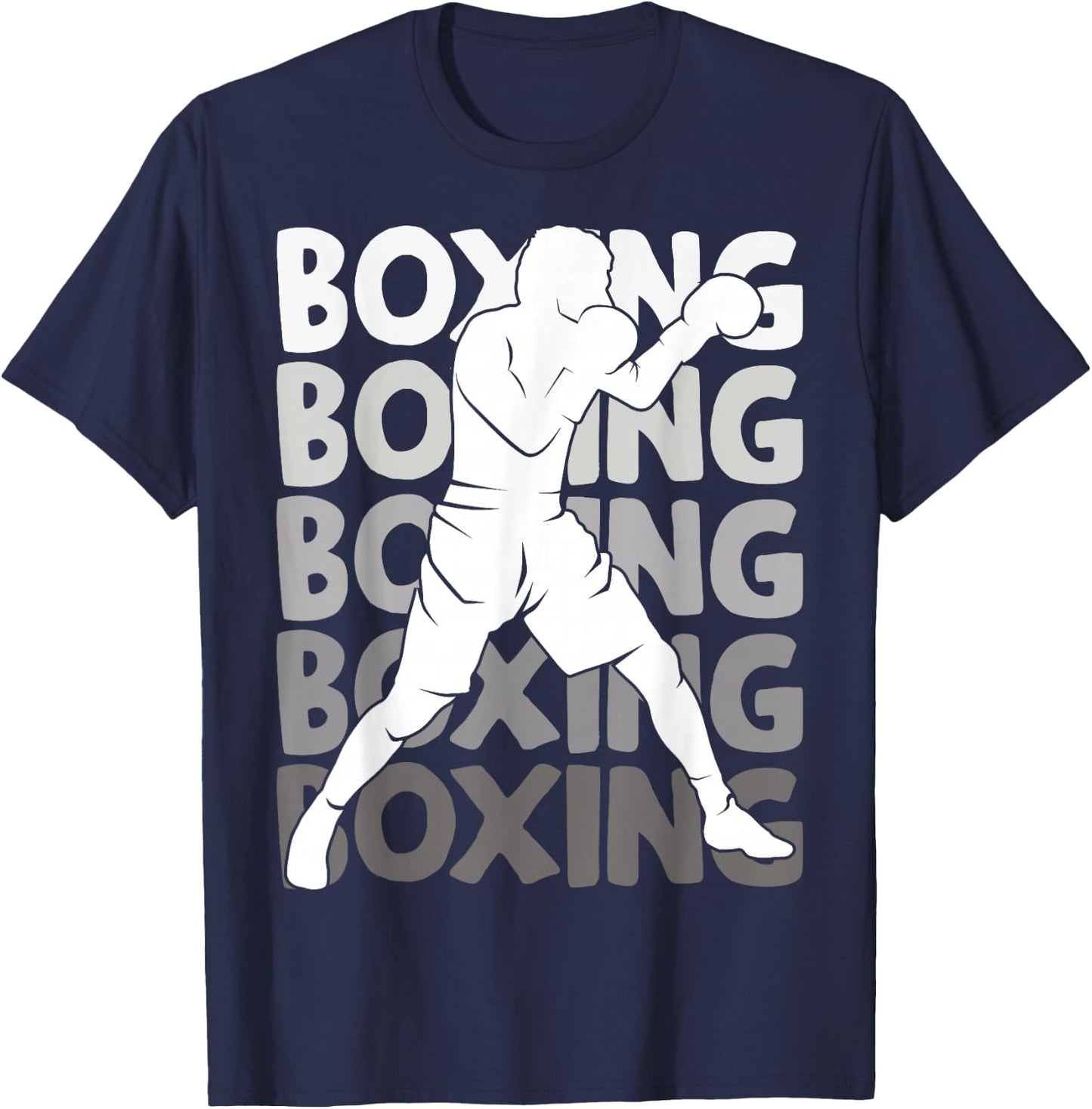 Boxing Boxers Boys Children Men T-Shirt - T-Shirt | Navy