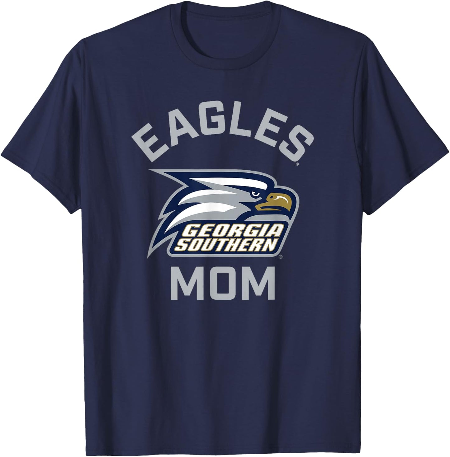 Campus Lab Georgia Southern Eagles Arched Mom - Black, -Adults, Short Sleeve, Classic Fit, , Small T-Shirt - T-Shirt | Navy