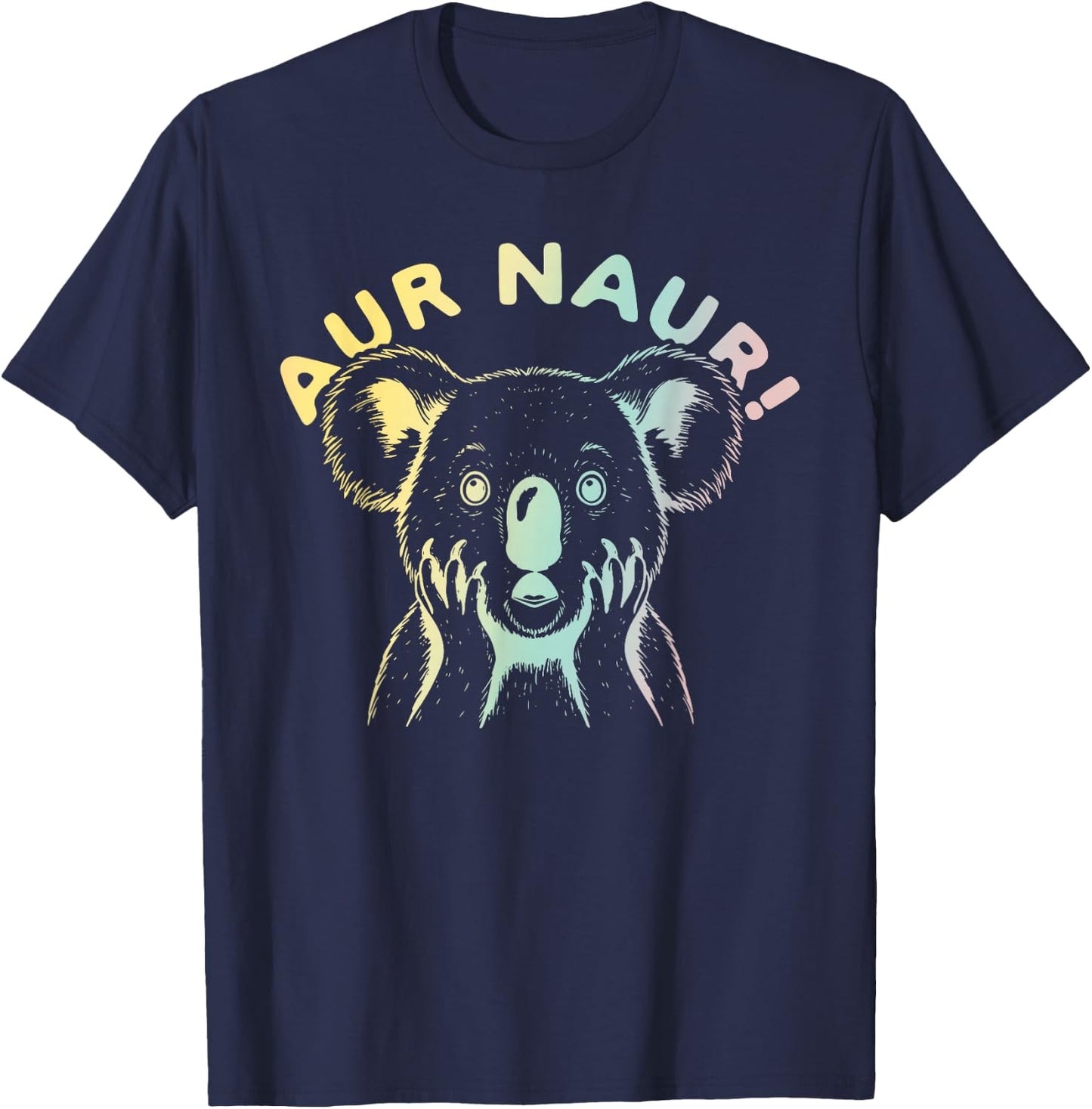 Aur Naur! Animal Design T-Shirt - T-Shirt | Navy