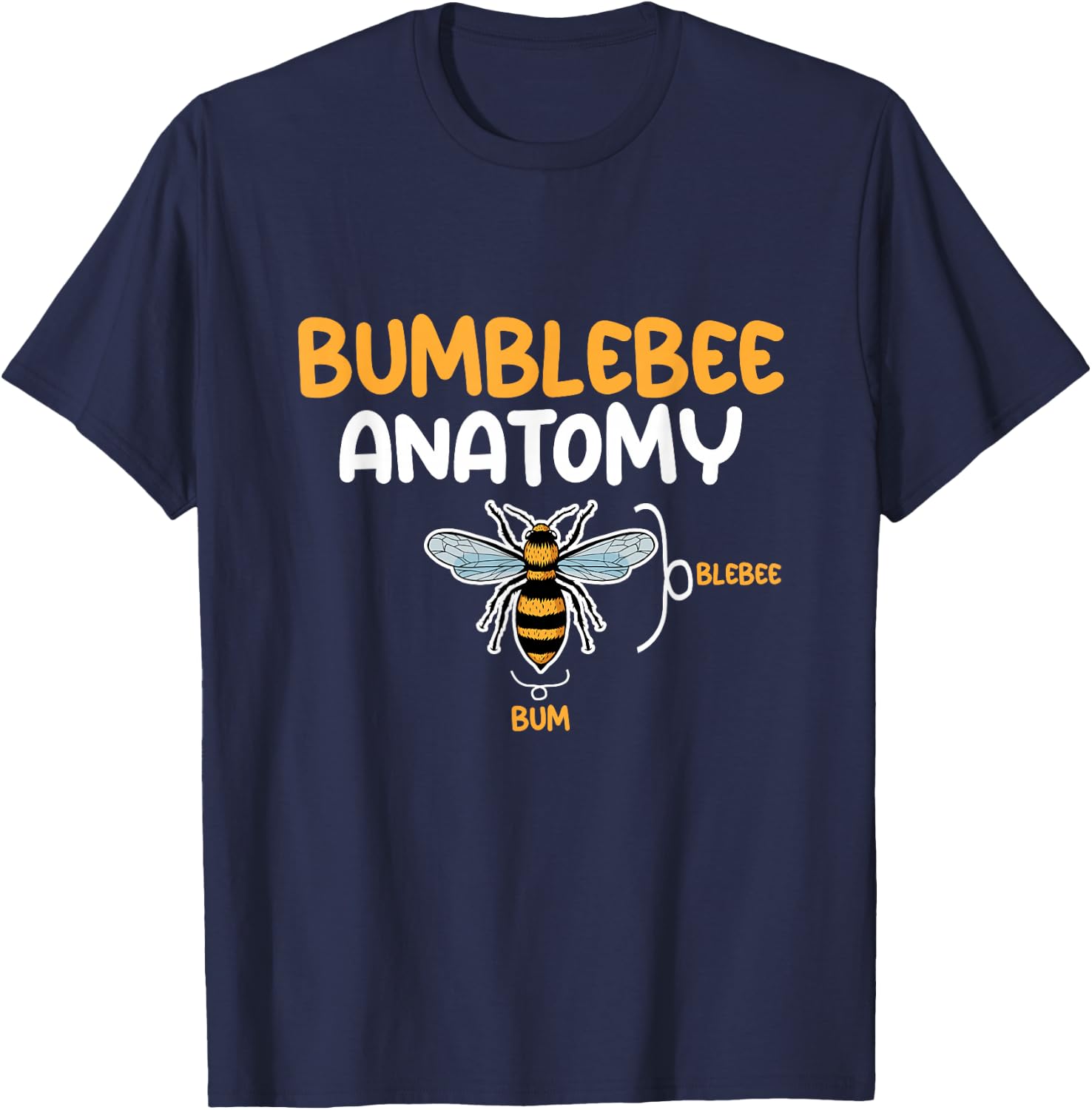 Bumblebee anatomy T-Shirt - T-Shirt | Navy