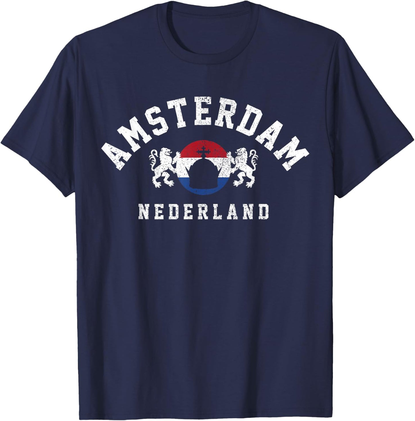 Amsterdam Nederland - Netherlands Holland Souvenir Gift T-Shirt - T-Shirt | Navy