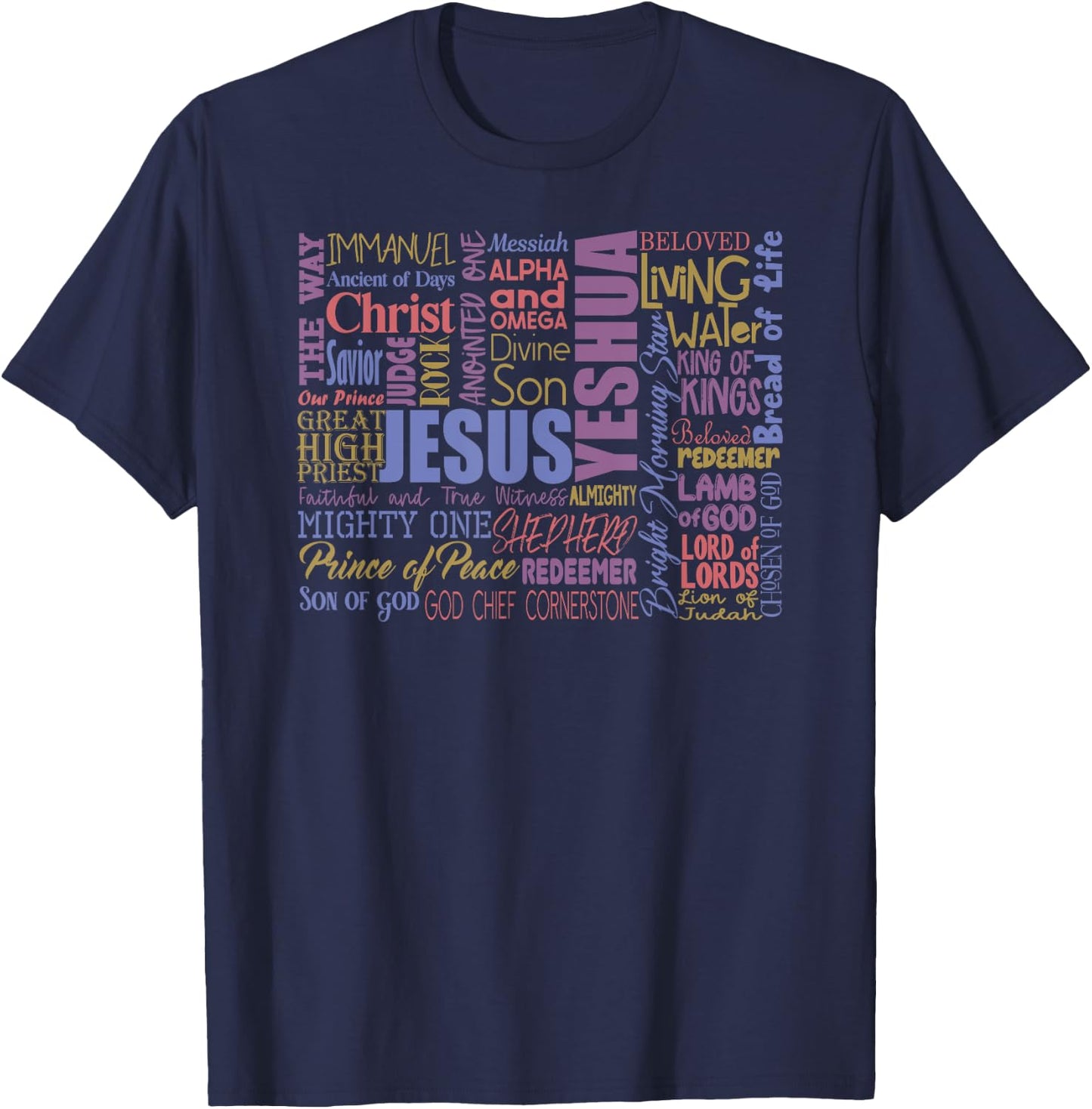 Names of God T-Shirt - T-Shirt | Navy