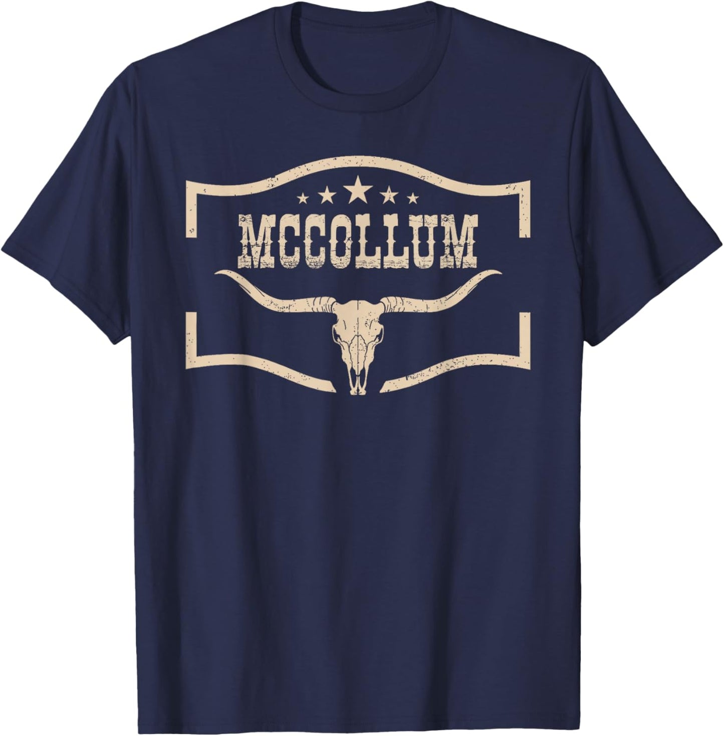 Vintage McCollum Personalized, McCollum Family Pride T-Shirt - T-Shirt | Navy