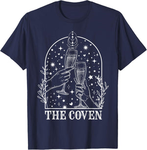 Witchy Coven Bride Tarot Matching Gothic Bachelorette Party T-Shirt - T-Shirt | Navy