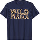 Wild Mama Zoo Theme Birthday Safari Jungle Matching Party T-Shirt - T-Shirt | Navy