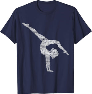 Gymnastics Women's Girls' Children's , black T-Shirt - T-Shirt | Navy