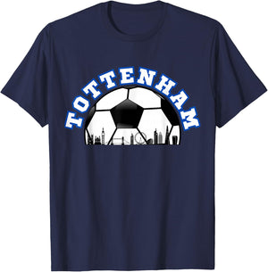 Tottenham Shirt Tottenham UK Cityscape Skyline T-Shirt - T-Shirt | Navy