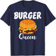 Hamburger Cheeseburger Burger Queen Fast Food T-Shirt - T-Shirt | Navy