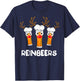 Reinbeers Funny Reindeer Beer Christmas Drinking Xmas Gift T-Shirt - T-Shirt | Navy