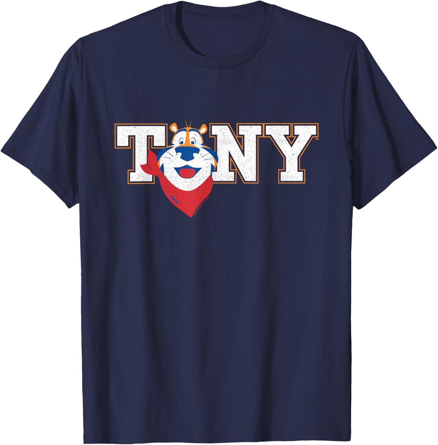 Kellogg's Frosties Tony Tiger Sports Black Adult S, Black, S T-Shirt - T-Shirt | Navy