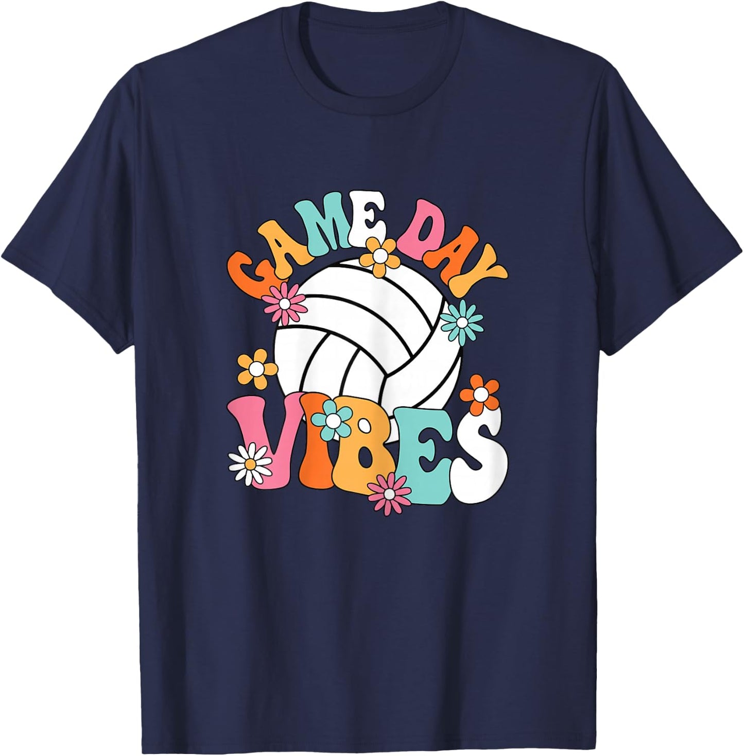 Volleyball Game Day Volleyball Player Women Girls T-Shirt - T-Shirt | Navy