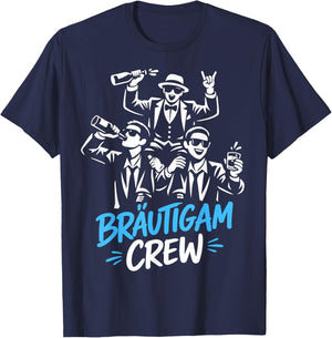 Junggesellenabschied Männer JGA Polterabend poltern T-Shirt - T-Shirt | Navy