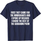 First They Came for The Immigrants and I Spoke Up Justice T-Shirt - T-Shirt | Navy