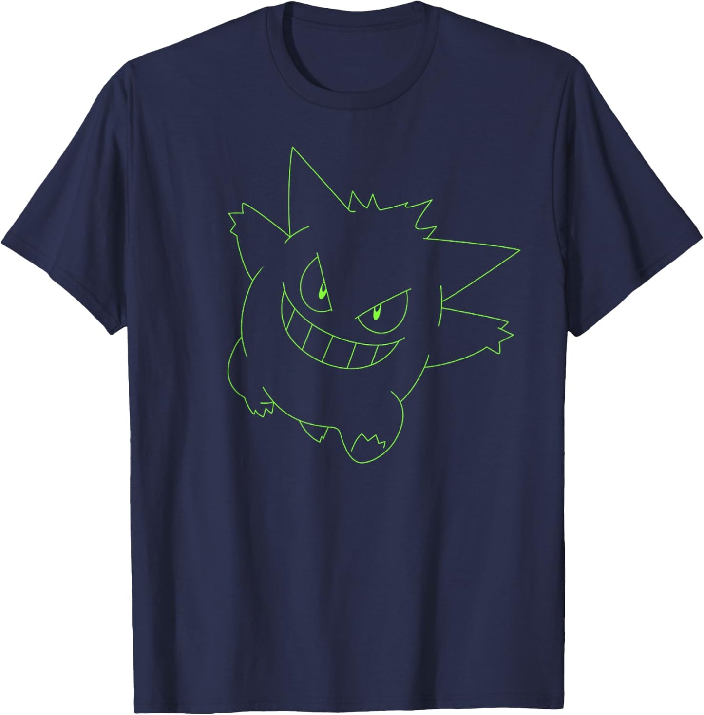Pokémon - Gengar Outline T-Shirt - T-Shirt | Navy