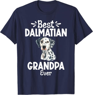 Best Dalmatian Grandpa Ever Dalmatian T-Shirt - T-Shirt | Navy