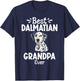 Best Dalmatian Grandpa Ever Dalmatian T-Shirt - T-Shirt | Navy