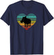 I Love Warthogs in Africa Heart Wilderness Serengeti T-Shirt - T-Shirt | Navy