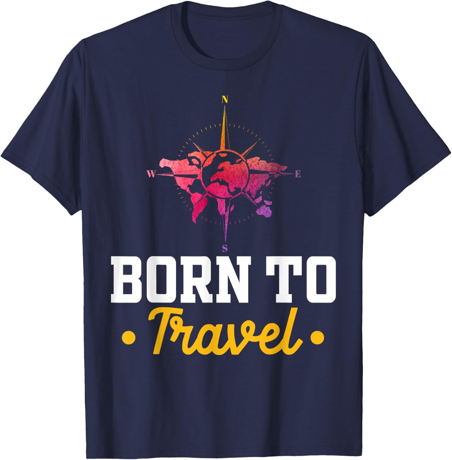 Geboren um zu Reisen - Reisen T-Shirt - T-Shirt | Navy