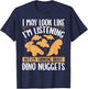 Dino Nugget Pillow Pillow Set Dino Nuggets Dino Nugget Lover T-Shirt - T-Shirt | Navy