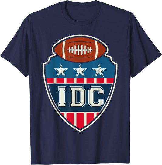 IDC American Football Lover Retro T-Shirt - T-Shirt | Navy
