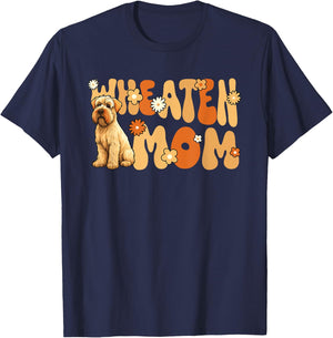 Irish Soft Coated Wheaten Terrier World's Best Wheaten Mom T-Shirt - T-Shirt | Navy