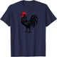 Rooster Country Decor Chicken Gallo Gifts Rooster T-Shirt - T-Shirt | Navy