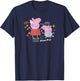 Peppa Pig -Kids Blue Cartoon , Small T-Shirt - T-Shirt | Navy