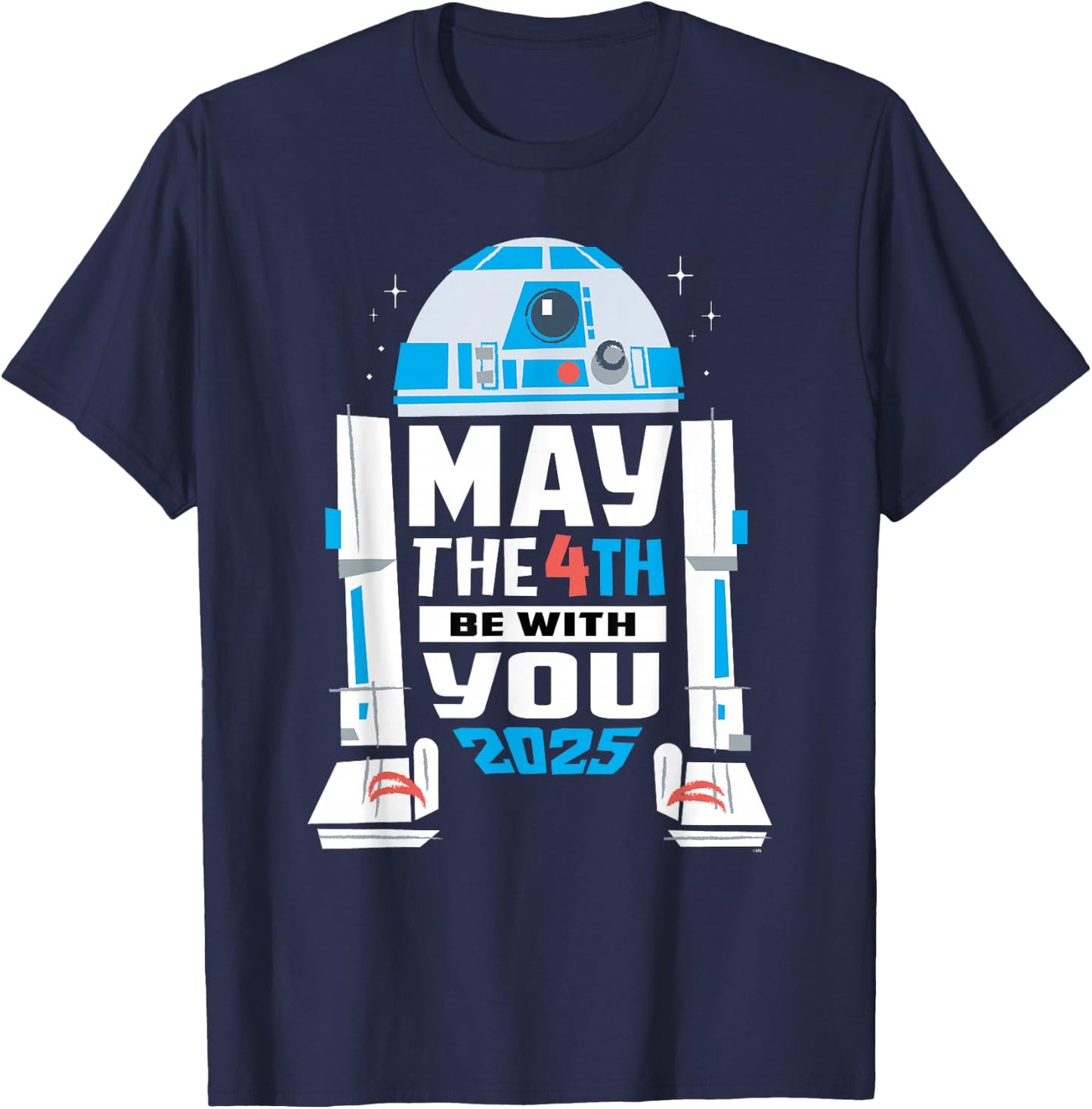 Star Wars R2-D2 May the 4th Be With You 2025 Star Wars Day , Black, S T-Shirt - T-Shirt | Navy