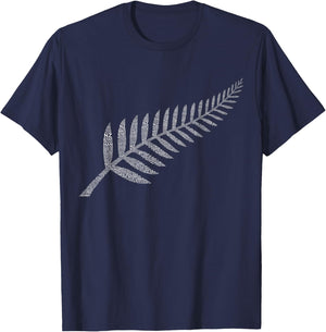 Fern New Zealand Slang Shirts for Kiwis Maori NZ New Zealand , black T-Shirt - T-Shirt | Navy
