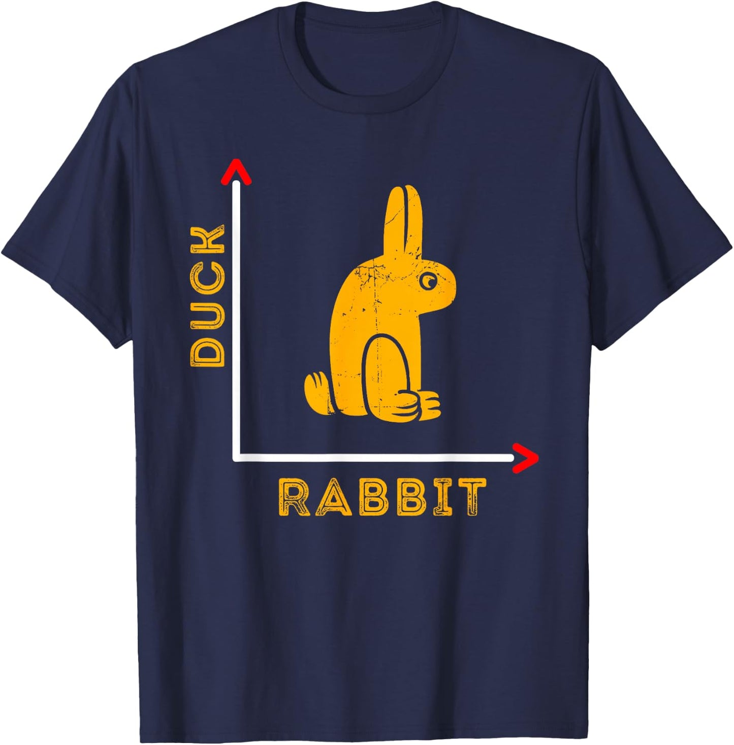 Wittgensteins Rabbit Duck Illusion Physics Nerd Math Geek T-Shirt - T-Shirt | Navy