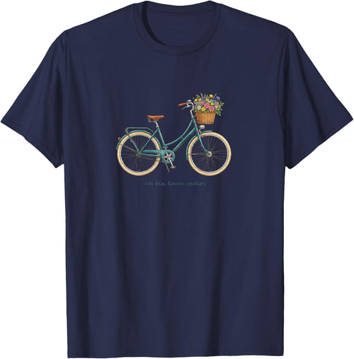 Ich Bin kaum radlos Fahrrad Spruch - Vintage Bike & Blumen
