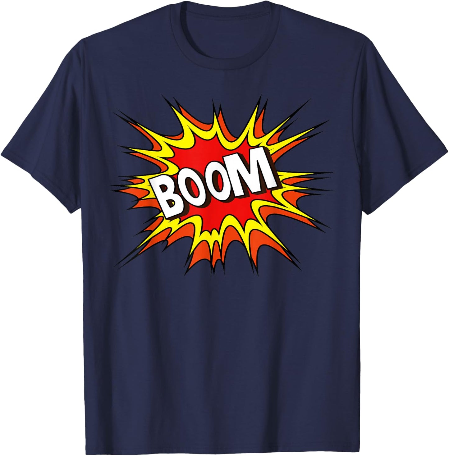 BOOM! Iconic Comic Fun Shirt T-Shirt - T-Shirt | Navy