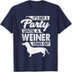 Immature Joke Designs Dachshund - Men's Small Black Party Themed Letter Print T-Shirt - T-Shirt | Navy