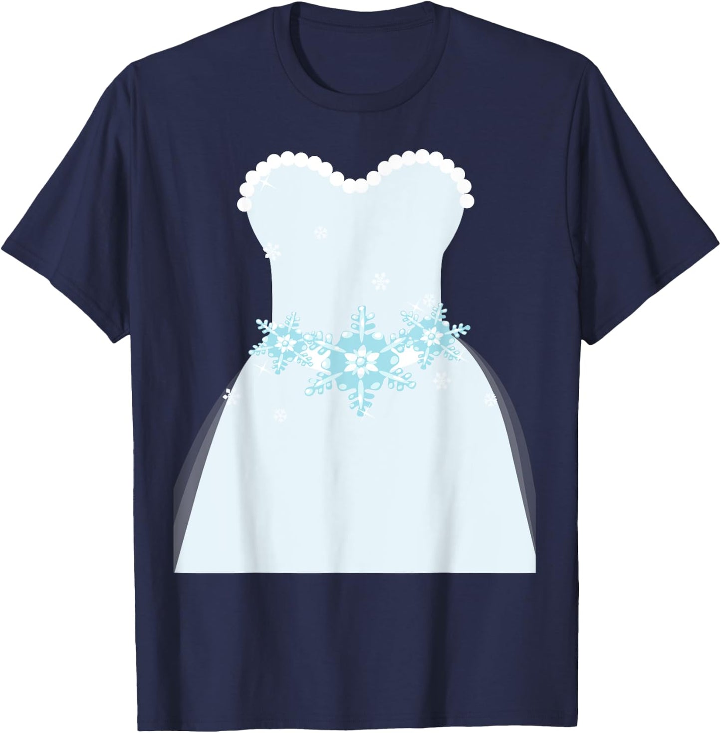 Simple Wedding Dress Gift Bridal Showers gift T-Shirt - T-Shirt | Navy