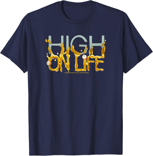 High on Life Official Video Game Logo T-Shirt - T-Shirt | Navy