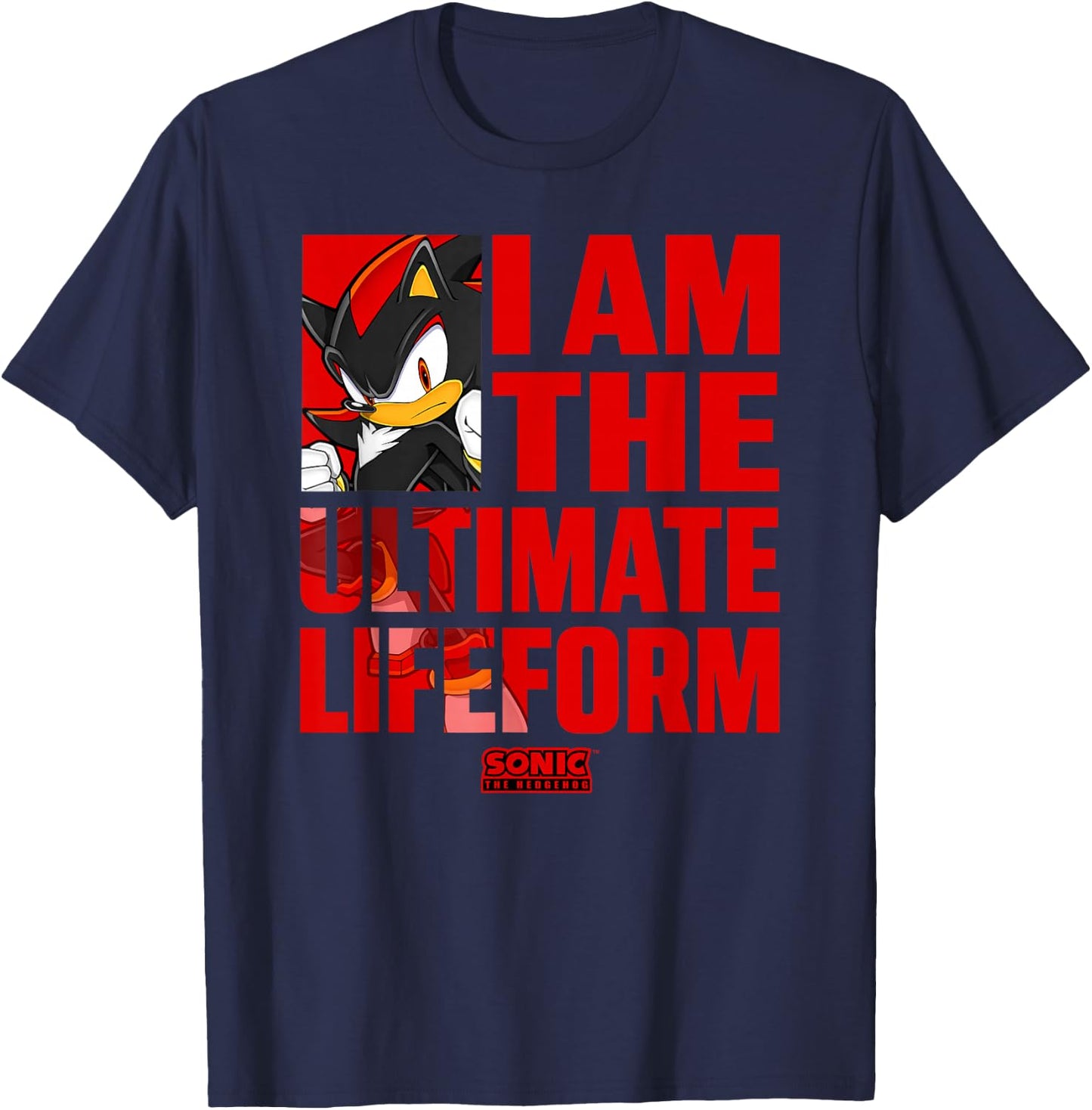Sonic The Hedgehog Father's Day I Am The Ultimate Lifeform T-Shirt - T-Shirt | Navy