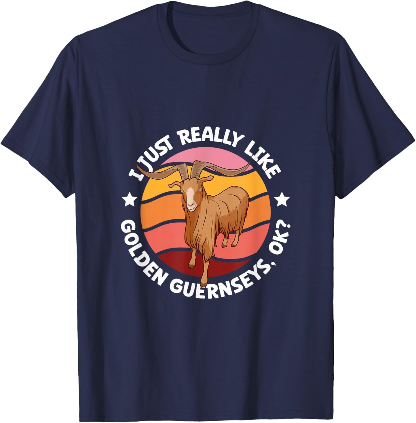 I just really like my Golden Guernsey T-Shirt - T-Shirt | Navy