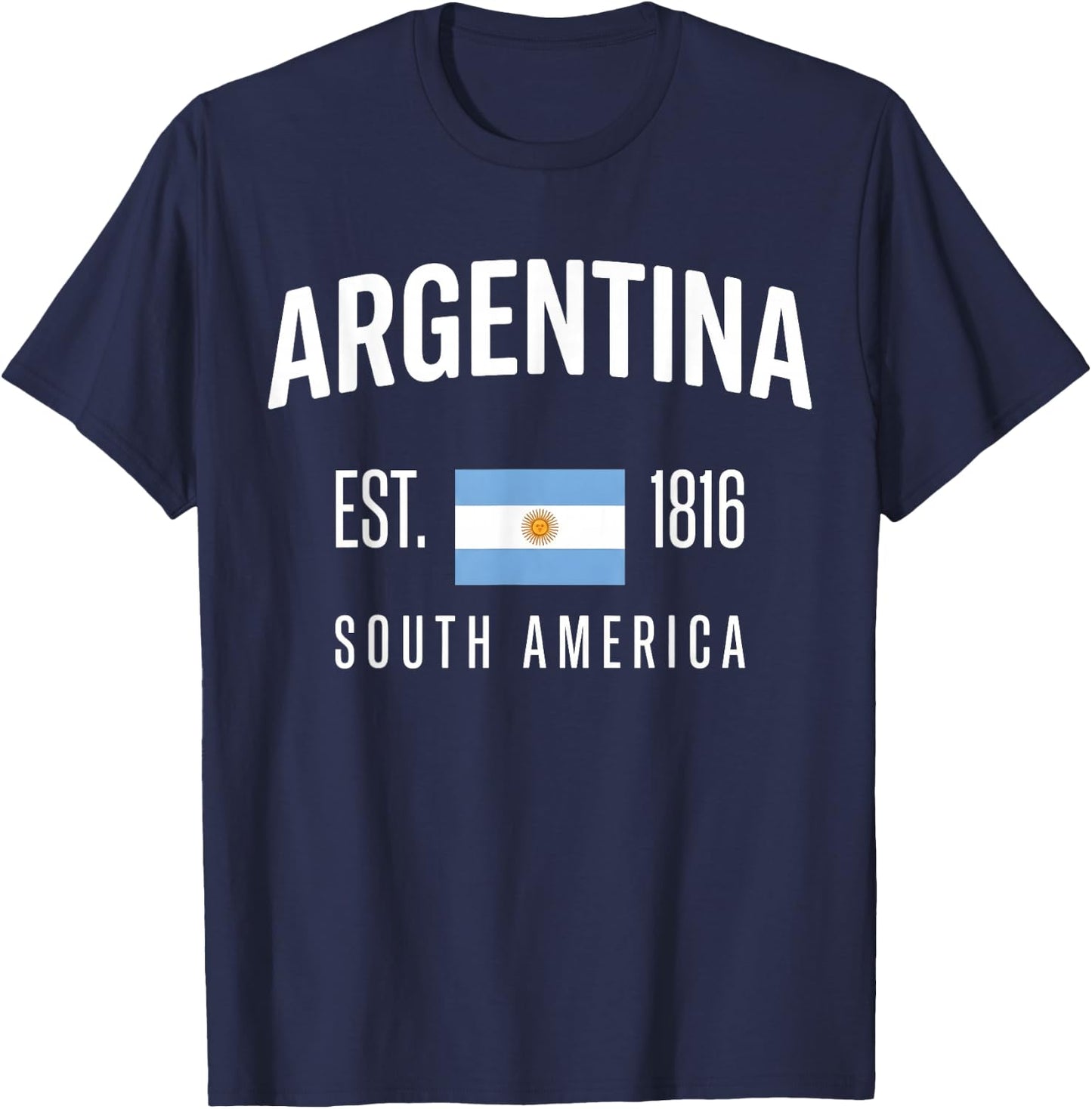 Argentina National Flag T-Shirt - T-Shirt | Navy